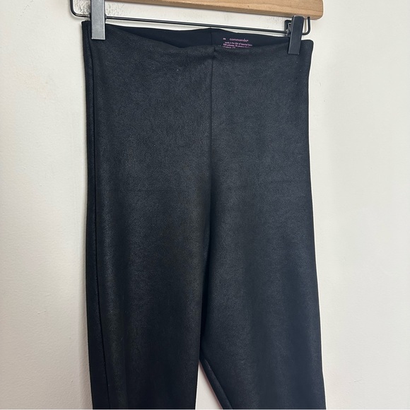 COMMANDO- Faux Suede Legging Black Smoothing Waistband Stretch - Picture 6 of 7